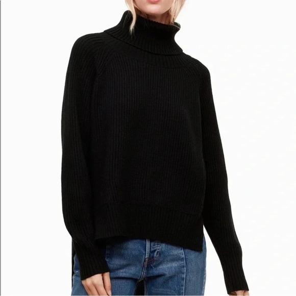 Sweaters - Aritzia Wilfred Lin Wool Turtleneck Sweater  | Size XS Black